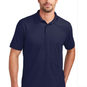 Polo Shirt Navy Blue Recycled Pique